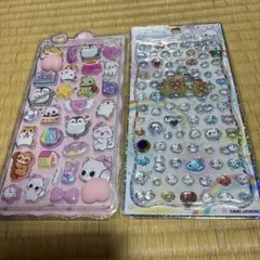 カミオジャパン　ぷくぷくあわわちゃん　ジュエルプチドロップ　おしりシール