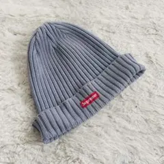 極美品✨✨正規品Supreme ライトブルービーニー ニット帽 コットン最安値
