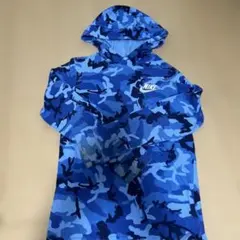 Nike 青系カモフラージュ パーカー