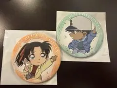 名探偵コナン　アニメ30周年記念BIG缶バッジ　服部平次　遠山和葉　2個セット