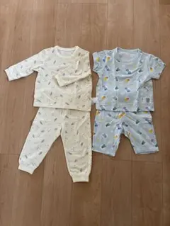 【美品】UNIQLO パジャマ　みいつけた！　半袖　長袖　90サイズ