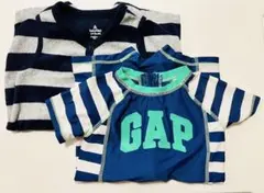 babyGap ストライプロンパース 80cm