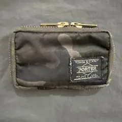 希少 PORTER タンカー 6連キーケース ラウンドファスナー シルバー