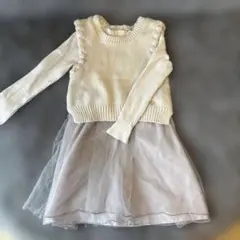 petit main セーターとワンピースセット 110cm