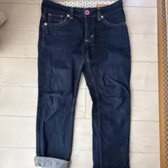 EDWIN ダークブルー ストレートジーンズ
