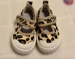 ベビーシューズ 14.5cm レオパード 女の子 スニーカー キッズ 靴
