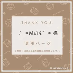 専用ページ￤.°＊Ma14.°＊ 様