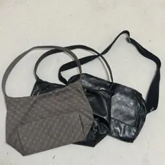 ゲラルディーニ　ショルダー　バッグ　セット売り ブラック　ベージュ　ソフティのサムネイル