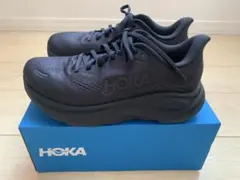 HOKA CLIFTON 11 WIDE ブラック 23.5 新品同様レディースのサムネイル