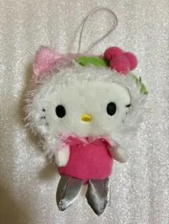 2012年　ハローキティ　クリスマス 柊 マスコット　平成レトログッズ