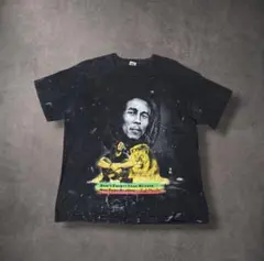 ボブマーリー古着Tシャツ黒XLペンキ飛びFruitOfTheLoomヴィンテージ