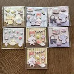 ポケピース　ポケモン　ふにペタシール　7枚セット