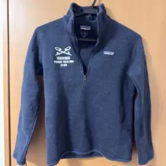 パタゴニア ベターセーター ハーフジップ フリース レディースS 紺 刺繍