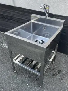 佐川急便送料着払い】2槽シンク 新品 サイズ約W750×D450×H800mm - メルカリ