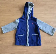 ポロ・ラルフ・ローレン リバーシブルフード付きジャケット ネイビー/グレー