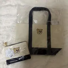 ラブラリーバイフェイラー オールドテディ ワッペントートバッグ ポーチ セット