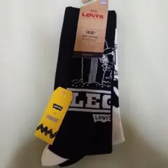 Levi's × Peanuts ソックス ブラック/ホワイト26cm~28cm