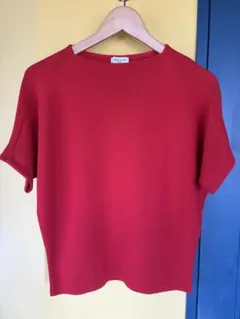 レッド 半袖ニット　ジャーナルスタンダードl'essage