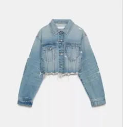ZARA ハート デニム ジャケット TRF XXL 大きい Gジャン ジーンズ