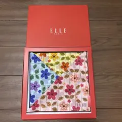 ELLE 花柄ハンカチセット3枚