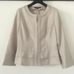 ketty ノーカラージャケット ベージュ Mのサムネイル