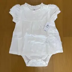 ホワイトロンパース・カバーオール 90cm