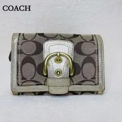 coach ヴィンテージコーチ ソーホー 折財布 シグネチャー Y2Kグランジ