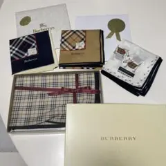 Burberrys チェック柄など　ハンカチ 4枚セット