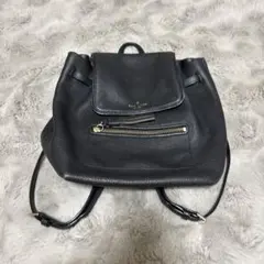kate spade ブラック レザー リュック