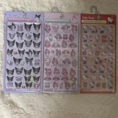 ハローキティ クロミ マイメロディ ボンボンドロップシール まとめ売り 未開封