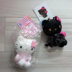 天使と小悪魔シリーズ キティ ぬいぐるみ ティッシュカバー 2個セット