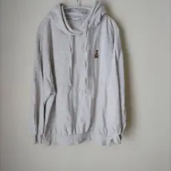 Helm ヘルム ワンポイント刺繍 パーカー グレー Mサイズ