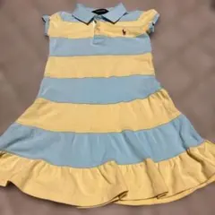 Ralph Lauren 半袖ワンピース 5号 水色と黄色