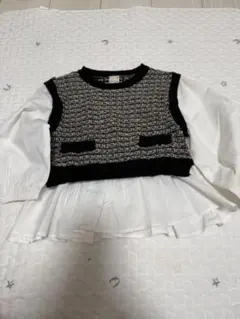 プティマイン　長袖　ブラウス　トップス　100