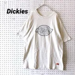 ディッキーズ ビッグロゴTシャツ 半袖 オフホワイト（L）綿100 ユニセックス