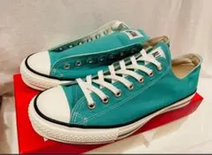 新品コンバースALLSTAR日本製メイドインジャパンJAPANミントグリーン27