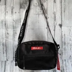 美品　MILK FED ショルダーバッグ ブラック　ワイドポケット　軽量のサムネイル
