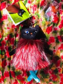 KALDI モコネコ　黒猫♡ぬいぐるみ♡ハロウィン　キーホルダー