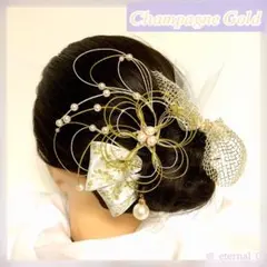 M25 水引髪飾り　前撮り　成人式　結婚式　和装