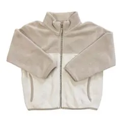 UNIQLO フリースジャケット 110cm 保育園着 ベージュ
