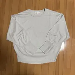 GLOBAL WORK シルバーラメ長袖ニット L