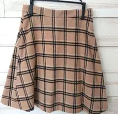 プロポーションボディドレッシング 台形スカート ベージュ チェック