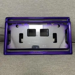 ☆DAIHATSU ナンバーフレームCandyバイオレット 2枚組 ペイント 