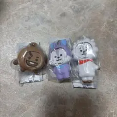 BT21 フォトフレームマスコットガチャ3個セット RJ SHOOKY MANG