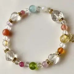 天然石★ブレスレット ストロベリークォーツ ♪ 391