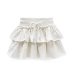 インパン裏地付きスウェットティアードミニスカート