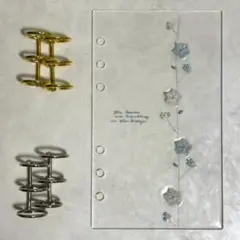 ✨あーたん様専用 ✨A6 アクリルレジンバインダー　リング付き　韓国　貯金