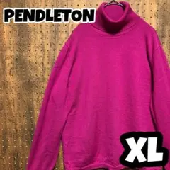 US古着 ペンドルトン ニット 紫 XL RB6