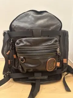 コーチ　￼リュック　バックパック　レザー　ブラック