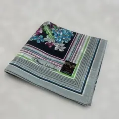 Mario Valentino 花柄 ハンカチ　日本製　綿100%